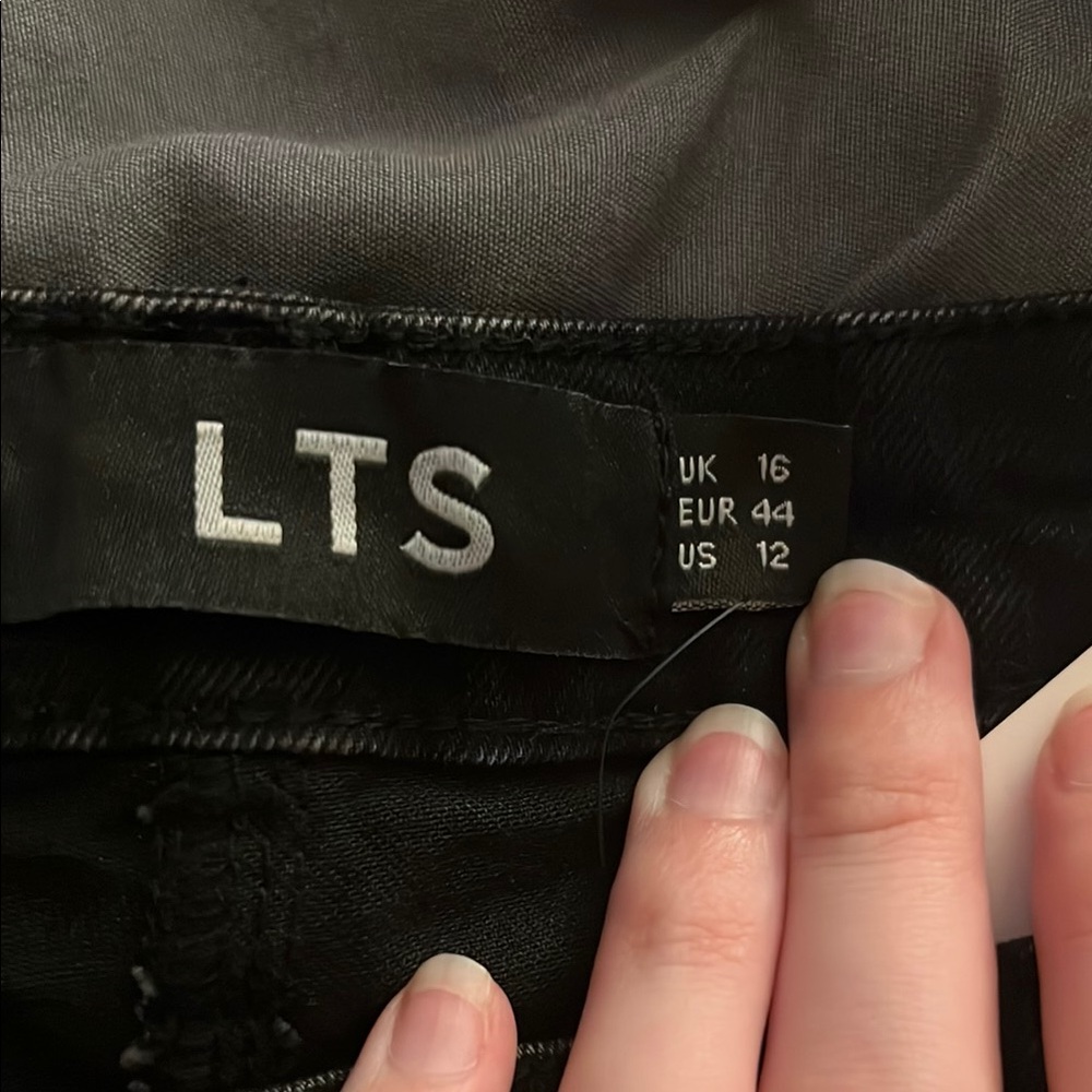 Long Tall Sally Black Skinny Jeans with Studded Detail - Picture 5 of 6